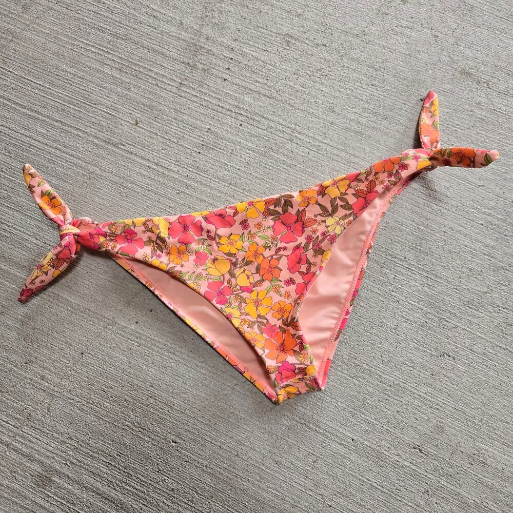 Show Me Your Mumu Bikini Bottom Pretty Peony Sandy Tie Side Medium Swim Boho - Picture 2 of 5